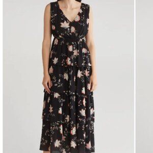 WISHLIST Sleeveless Tiered Maxi Sundress Large